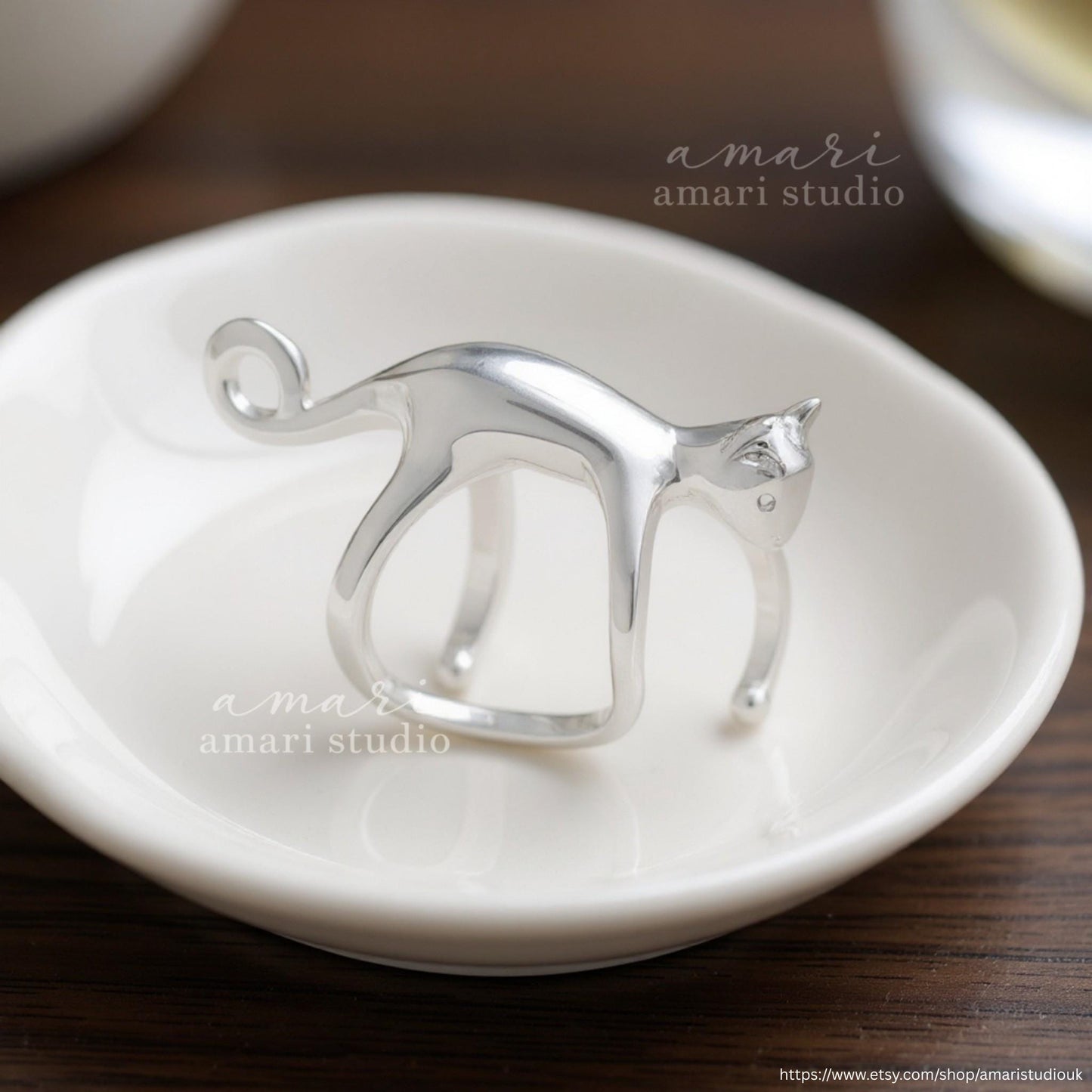 Silver Cat Ear Cuff, No Pierce Earring, No Piercing Ear Climber Wrap