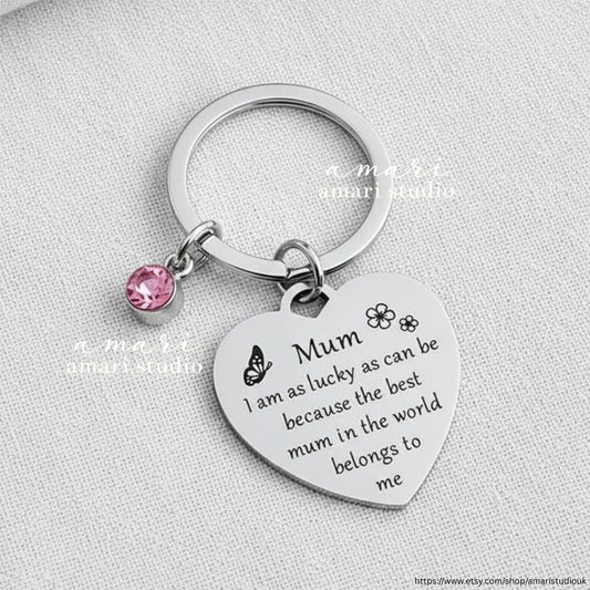 Best Mum In The World Belongs To Me, Mum Keychain, Mothers Day Gift, Personalised Gifts For Her