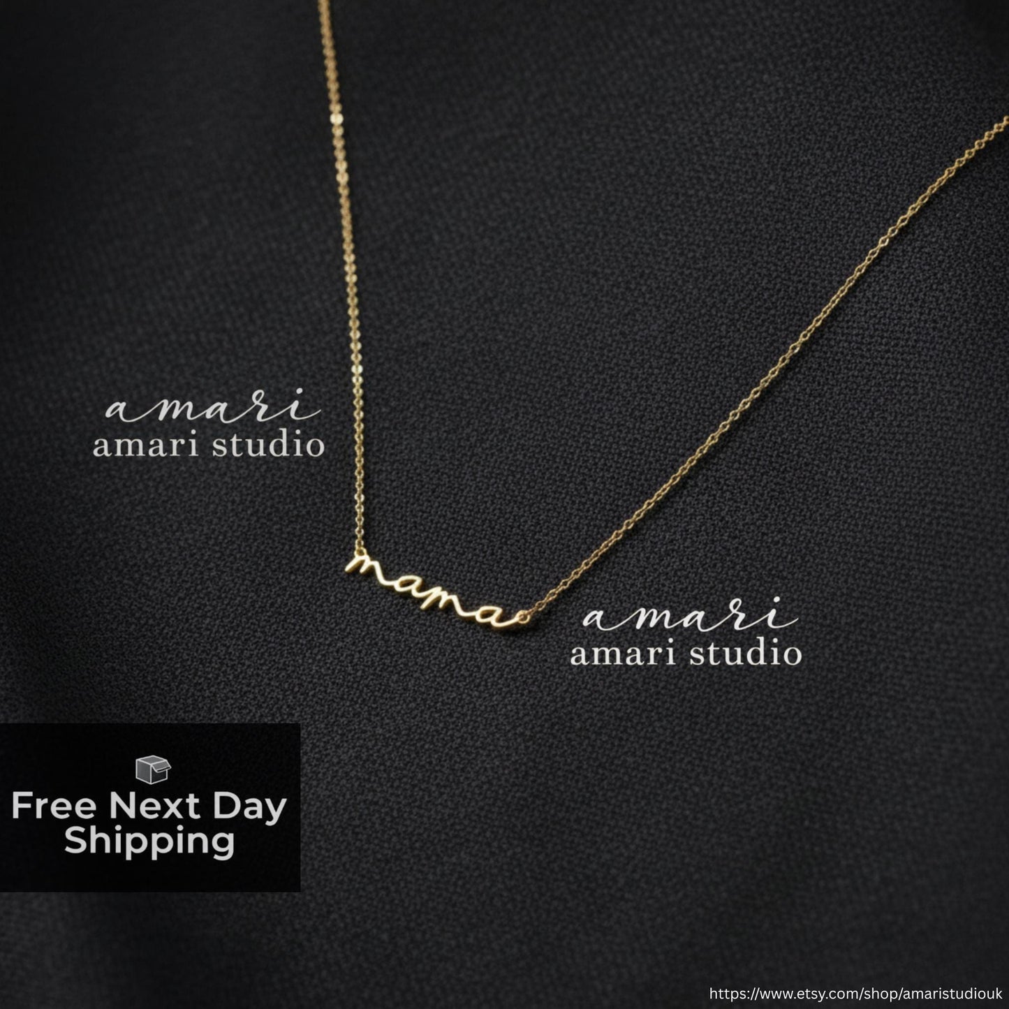 Simple Gold Mama Chain Necklace, Mothers Day Gift, Personalised Christmas Birthday Gifts For Her