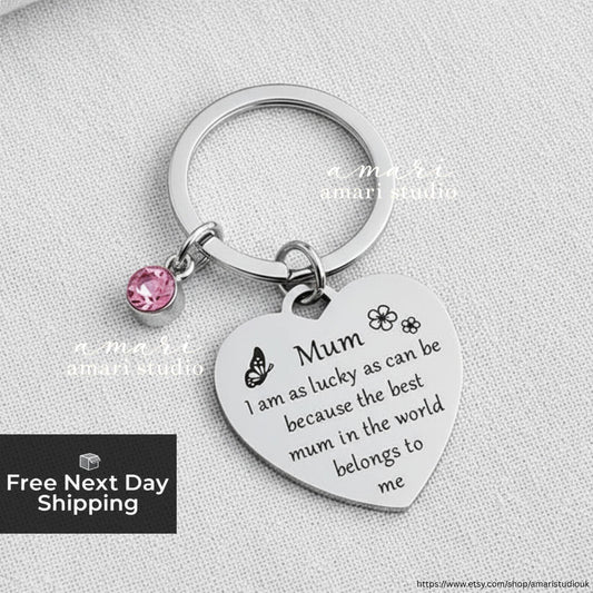 Best Mum In The World Belongs To Me, Mum Keychain, Mothers Day Gift, Personalised Gifts For Her