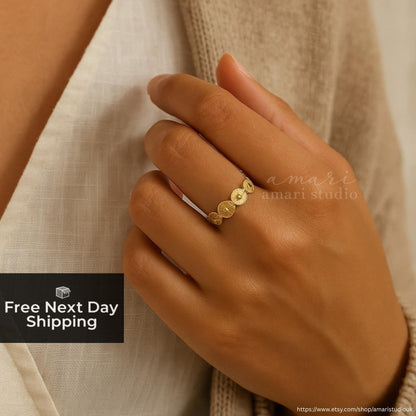 Gold Plated Sun Adjustable Ring, Summer Jewellery, Festival Ring, Gifts For Her
